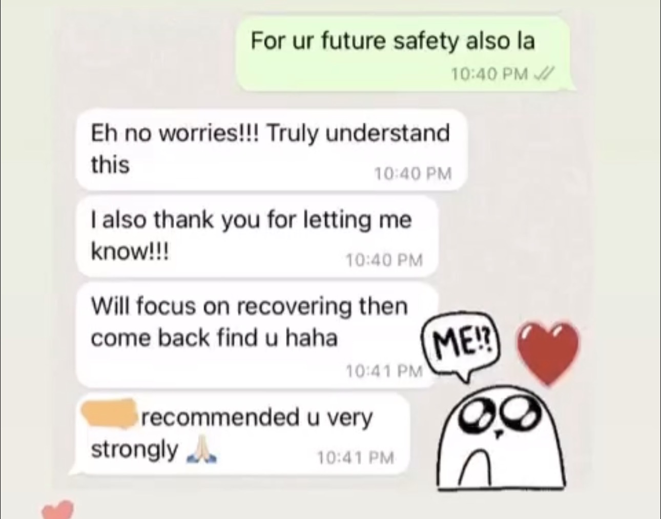Client recommending Vion strongly