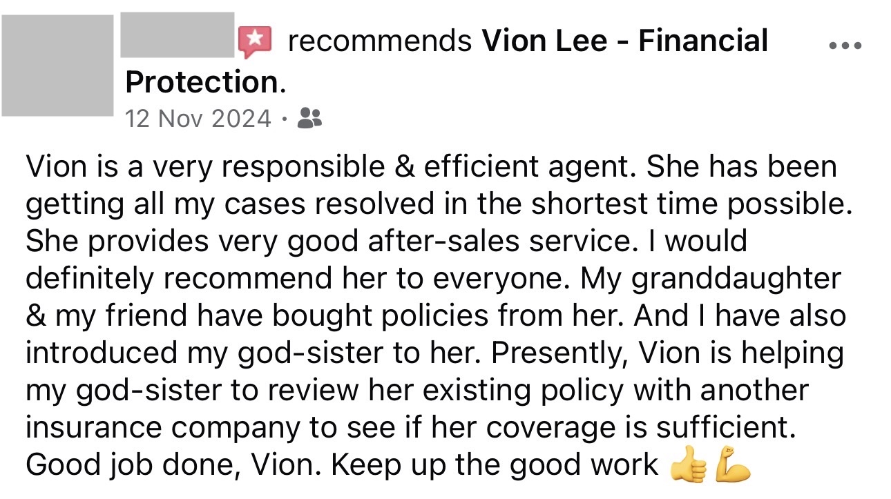 Client review on efficient claims service