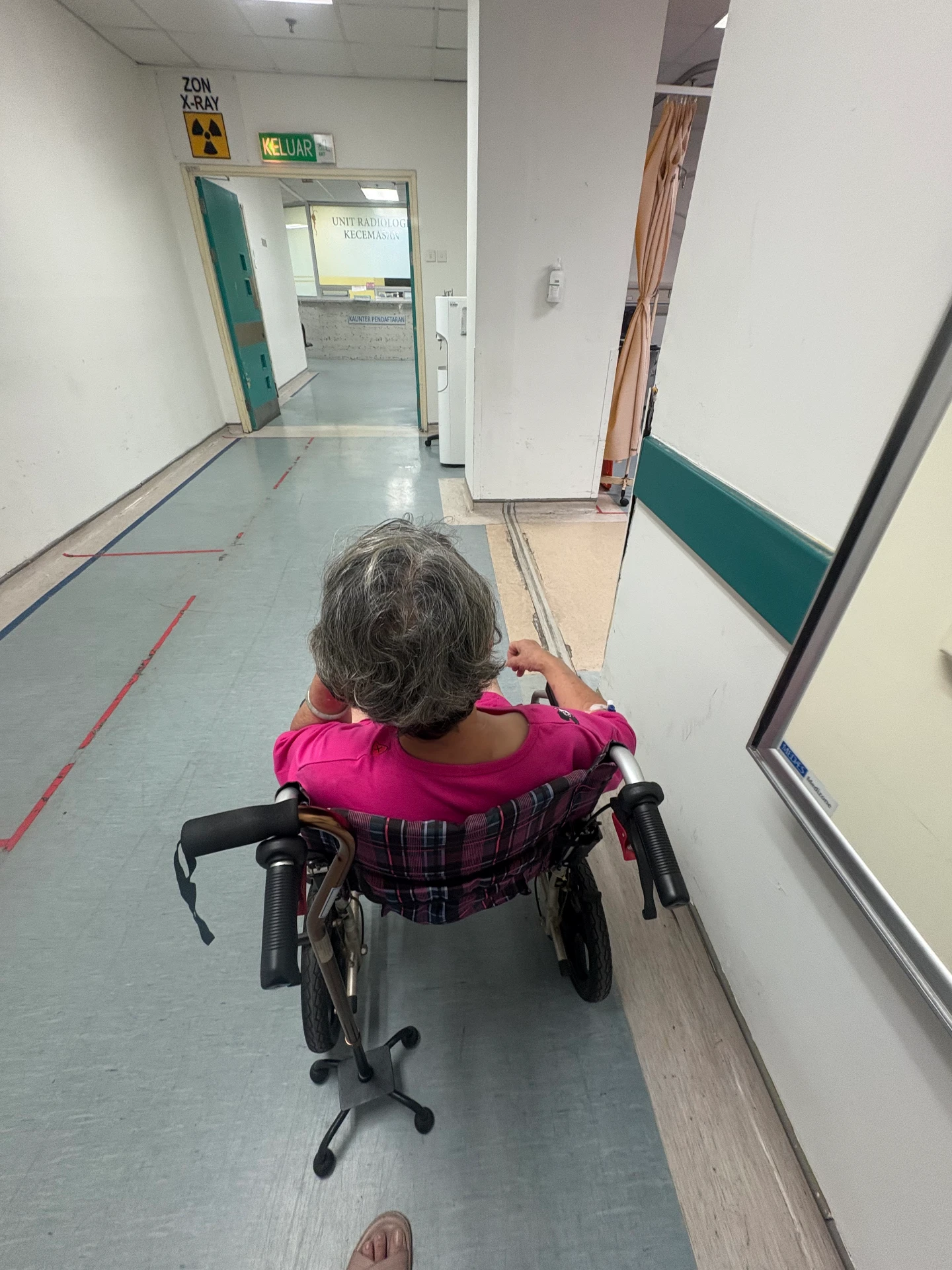 A hospital corridor in Malaysia